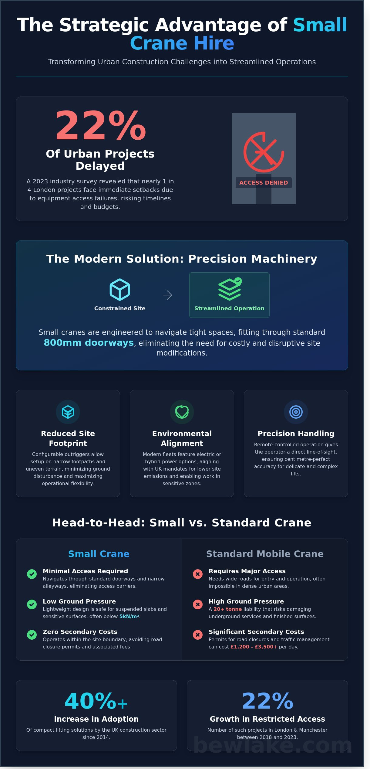 Small Crane Hire: A Strategic Guide to Restricted Access Lifting