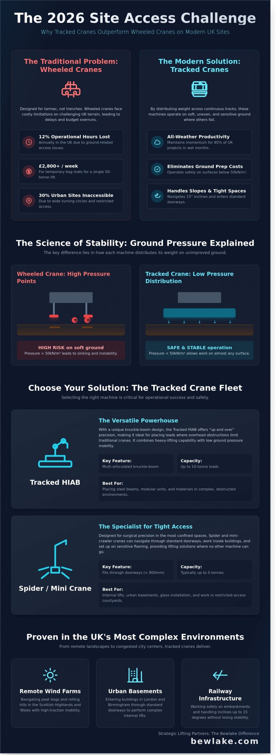 Tracked Crane Hire UK: The Strategic Guide to All-Terrain Lifting in 2026