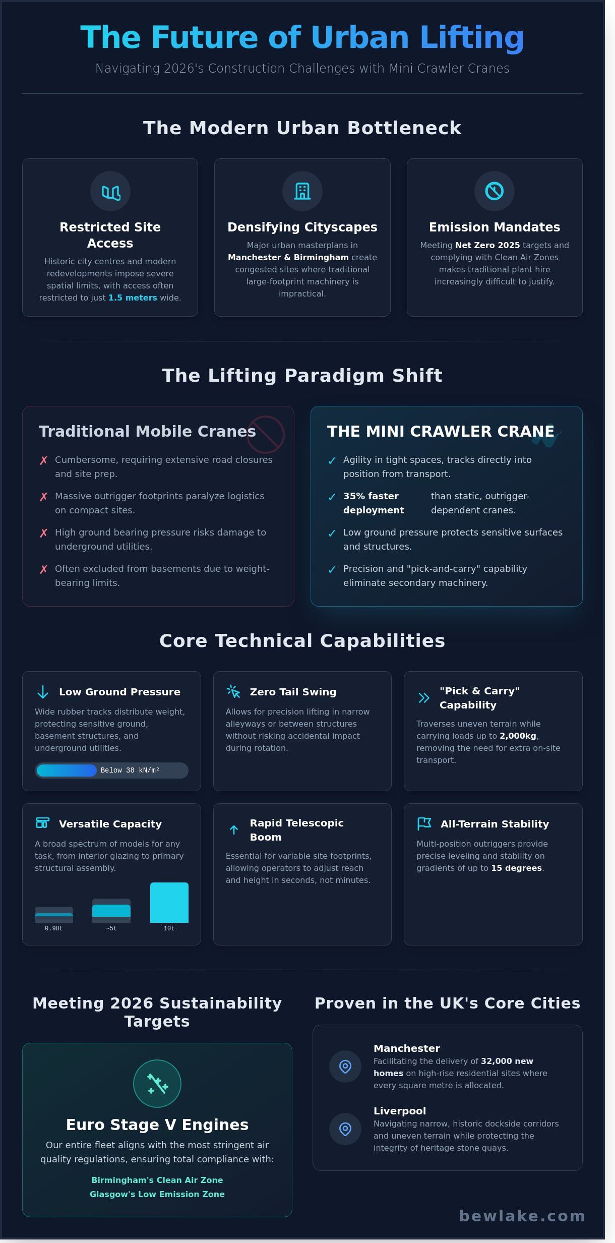 Mini Crawler Crane Hire: Strategic Lifting for Urban Construction in 2026