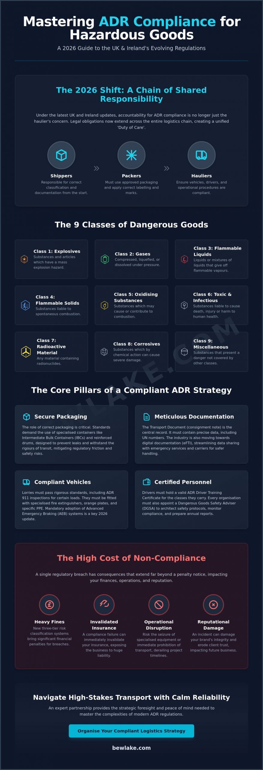 ADR Compliance for Hazardous Goods: A Strategic Guide to UK & Ireland Logistics